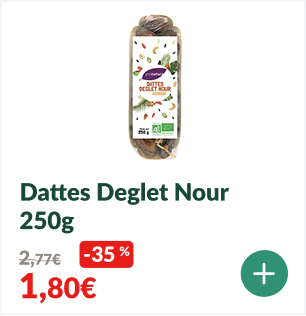-35% sur les Dattes Deglet Nour Algérie ravier bio 250g