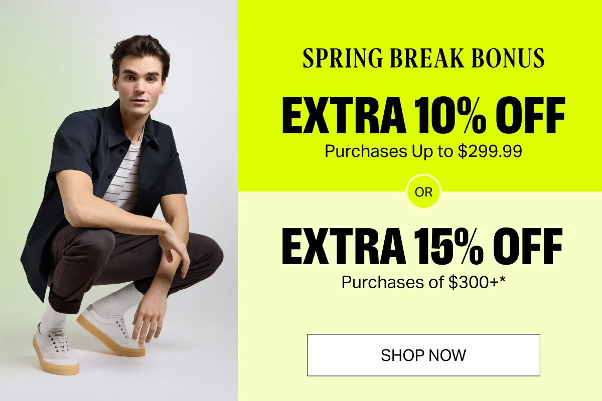 Up to an Extra 15% Off Sitewide* 
