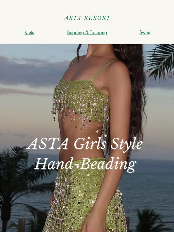 open lace back dress Yasmin Hand Beaded Mini Dress
