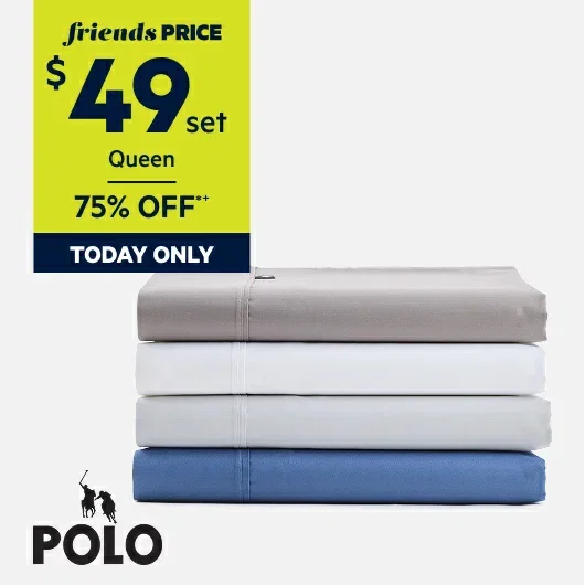 Polo 1300 Thread Count Cotton Rich Sheet Set 