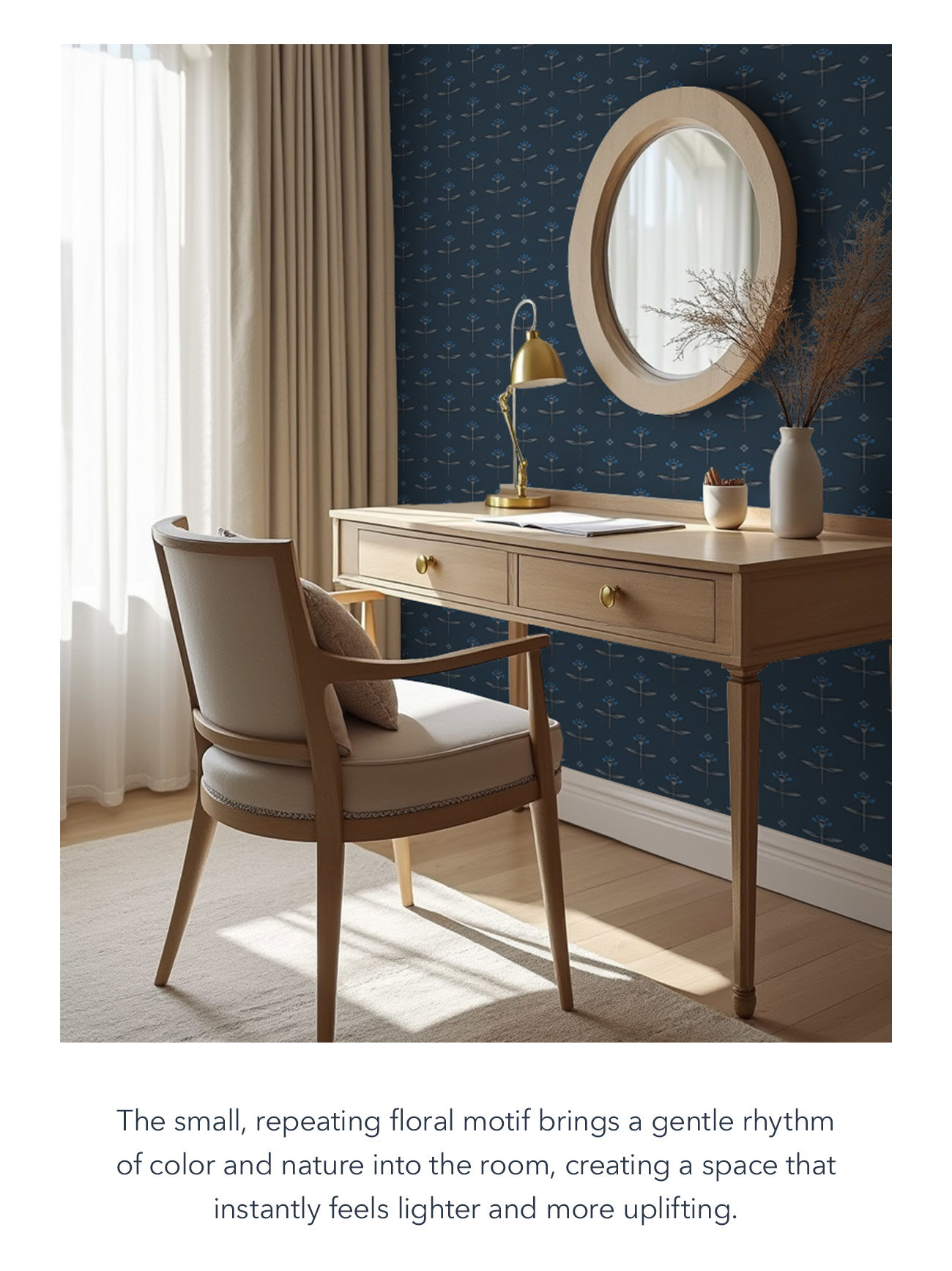 Zinnia Wallpaper | Emily Isabella + Hygge & West