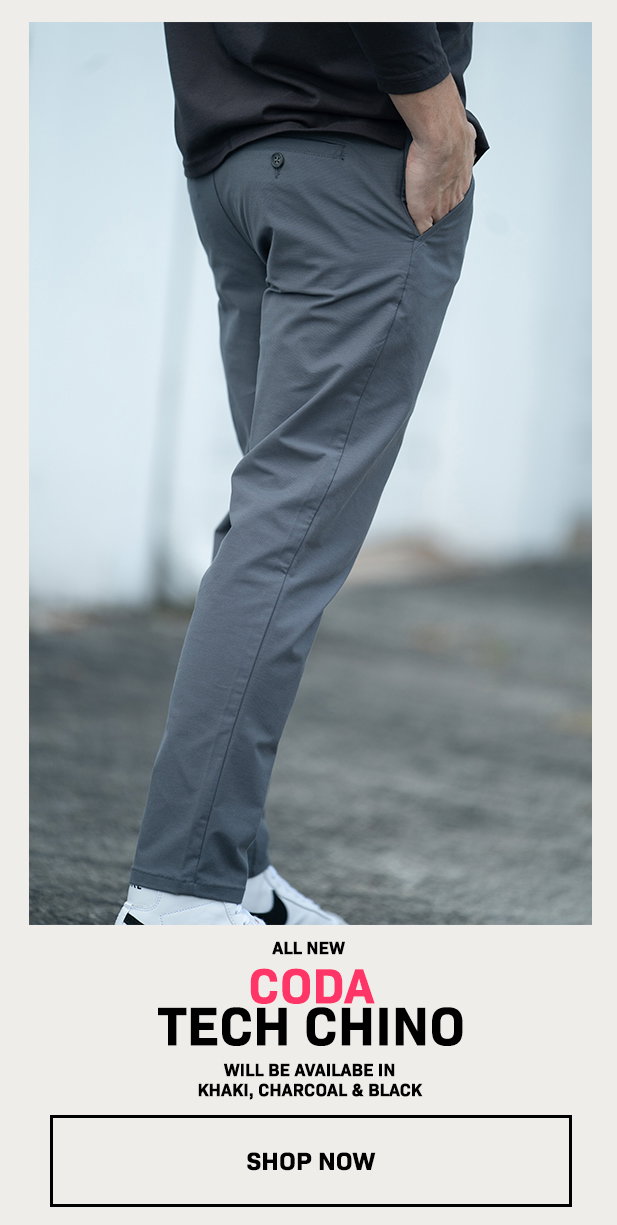 Coda Tech Chino Charcoal