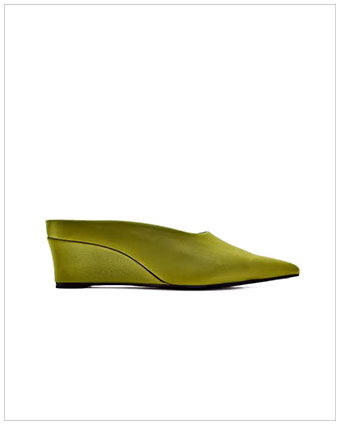 SIMON MILLER Satin Pointed Gala Wedges