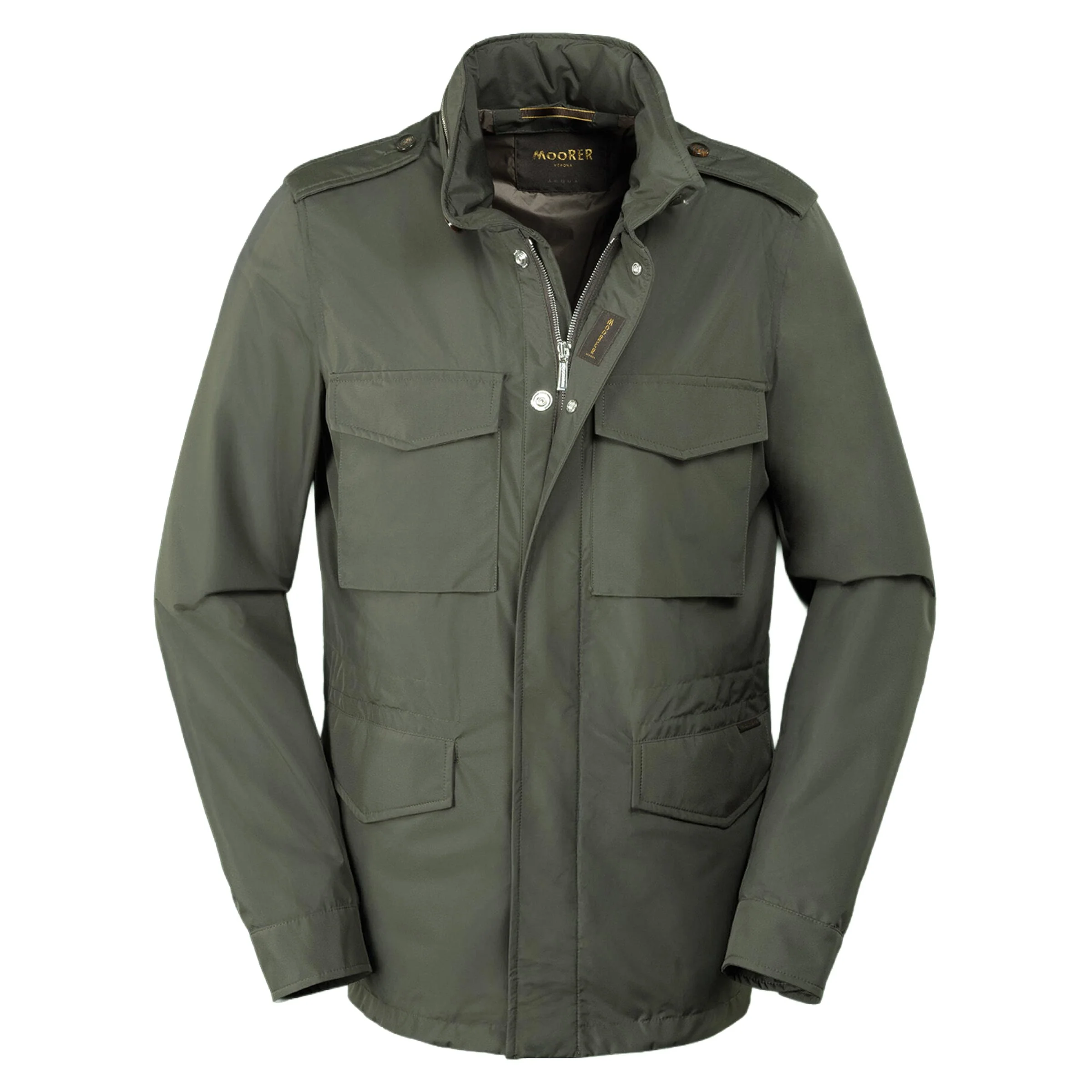 Image of Moorer - Forest Green 'Denver' Waterproof Field Jacket