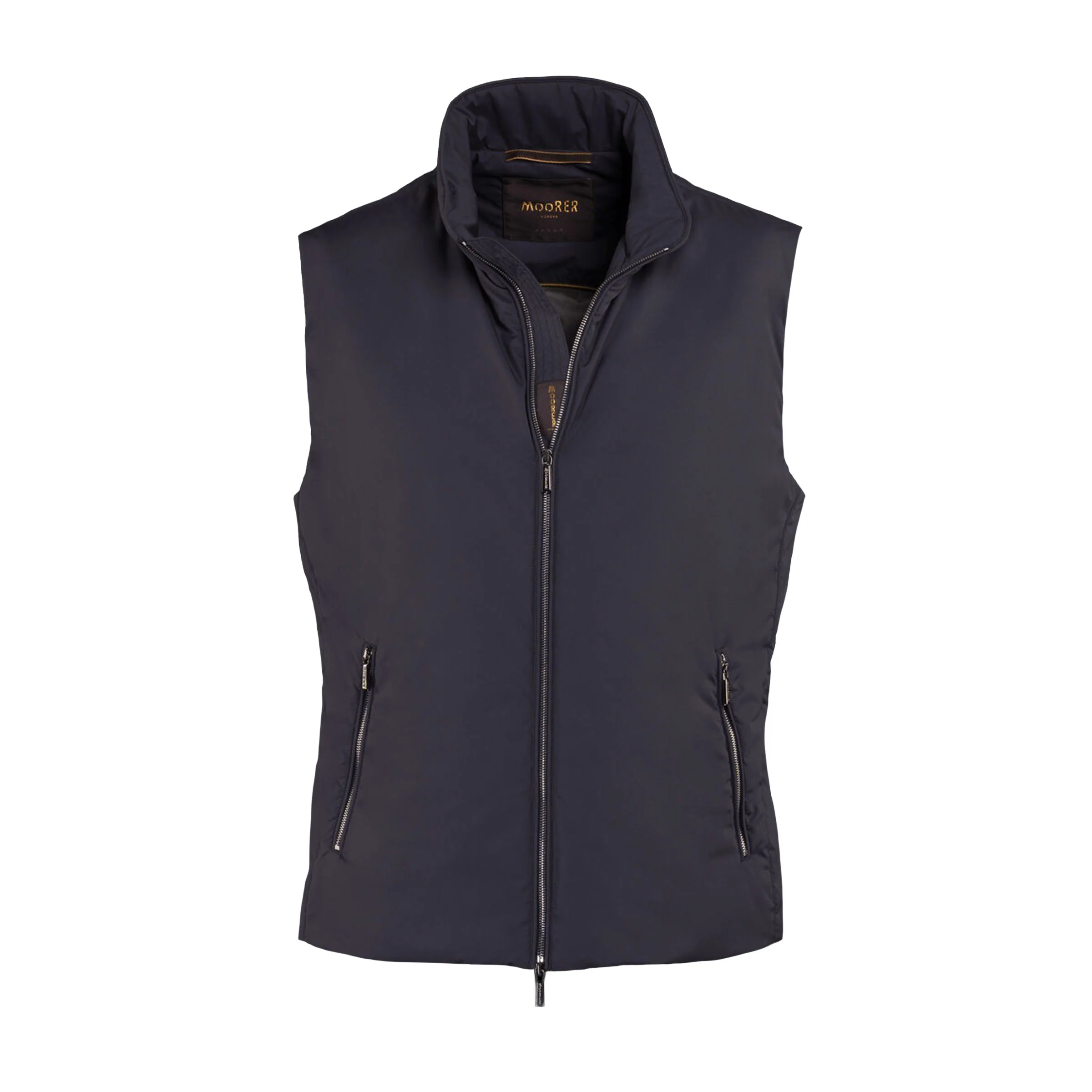 Image of Moorer - Navy Blue 'Senio' Lightweight Padded Gilet