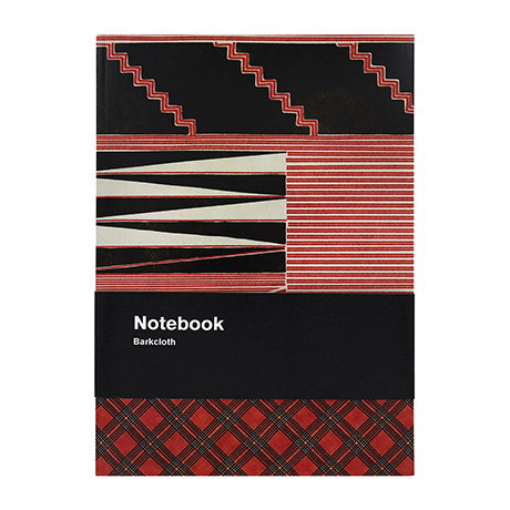 Paper notebook with geometric patterns inspired by traditional Hawaiian kapa cloth. - Shop Now.