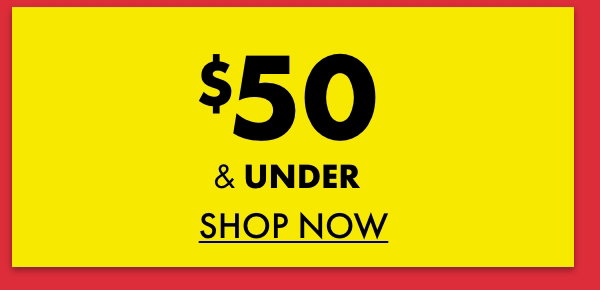 $50 & under