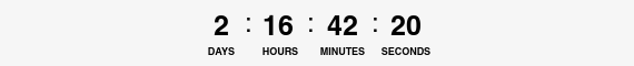 72 Hour Countdown Timer