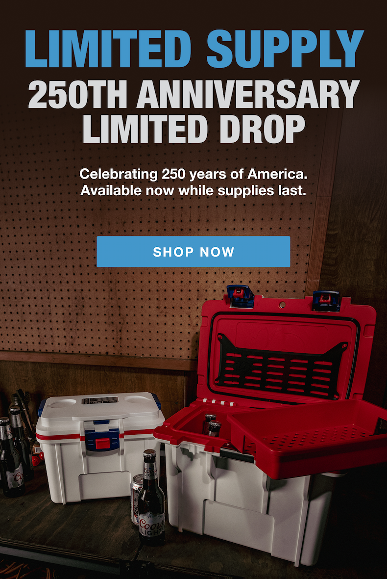 Limited Supply. 250th Anniversary Limited Drop. Celebrating 250 years of America. Available while supplies last.