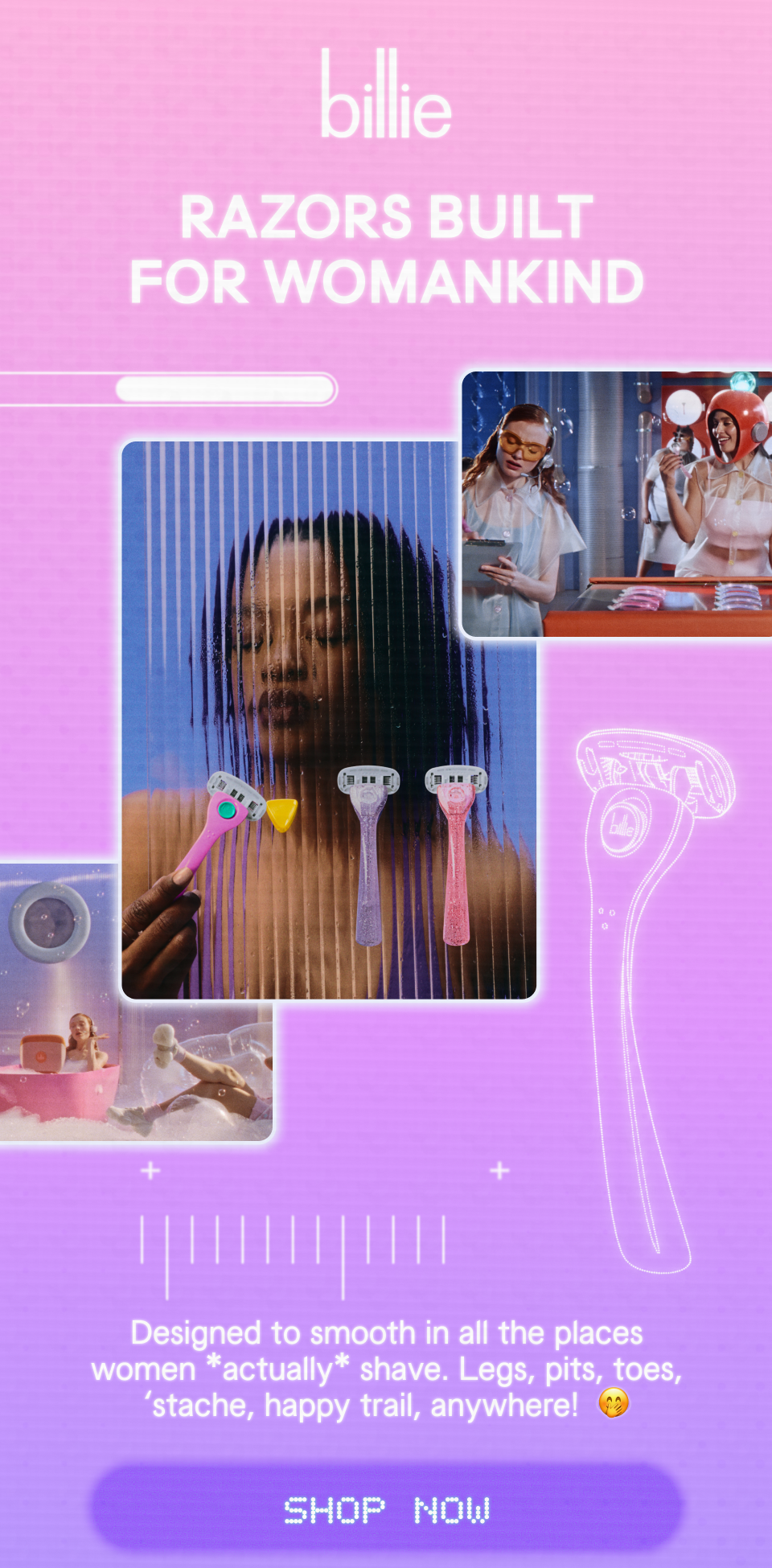 Razors Built for Womankind – Shop Now
