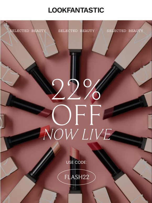 Flash Sale: 22% Off