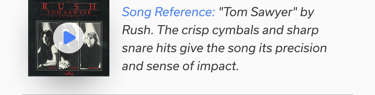 Song Reference: "Tom Sawyer" by Rush. 