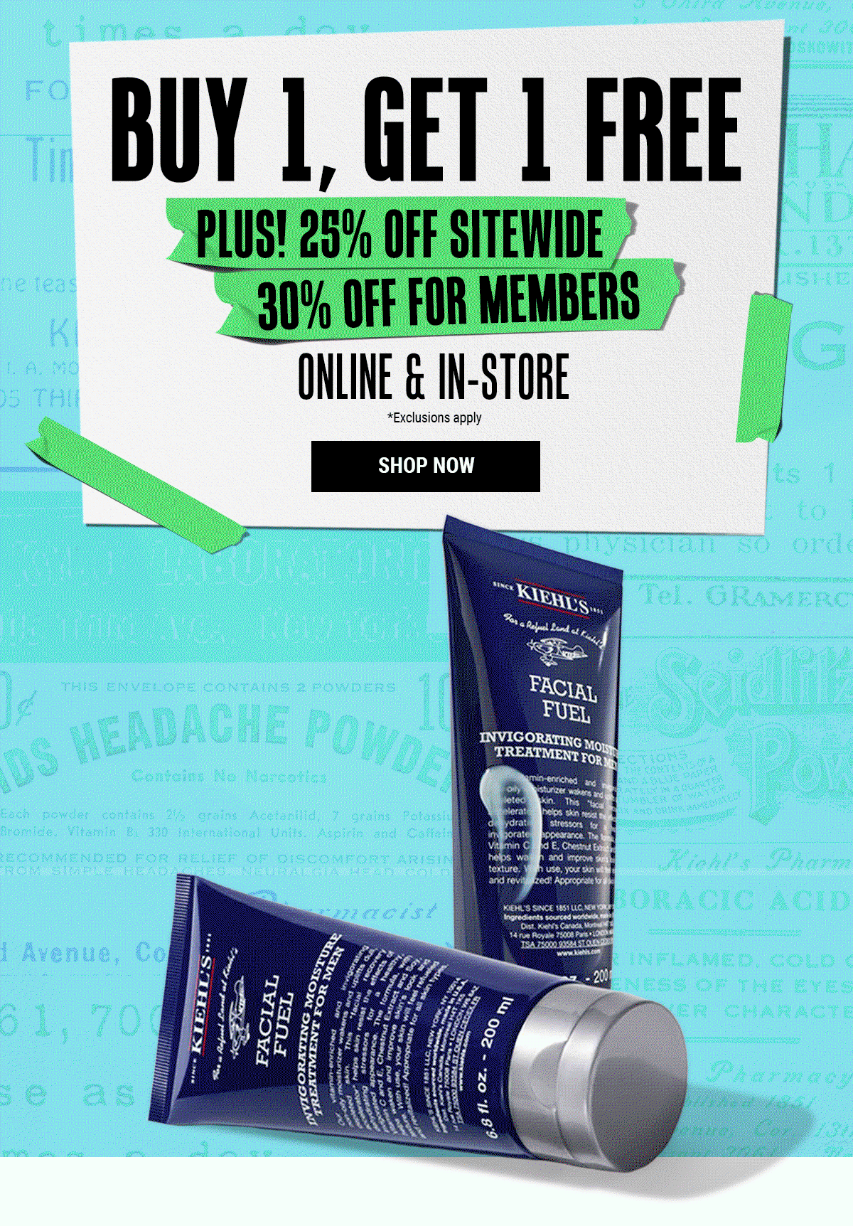 BUY 1, GET 1 FREE