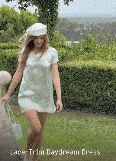 Lace-Trim Daydream Dress - Mint