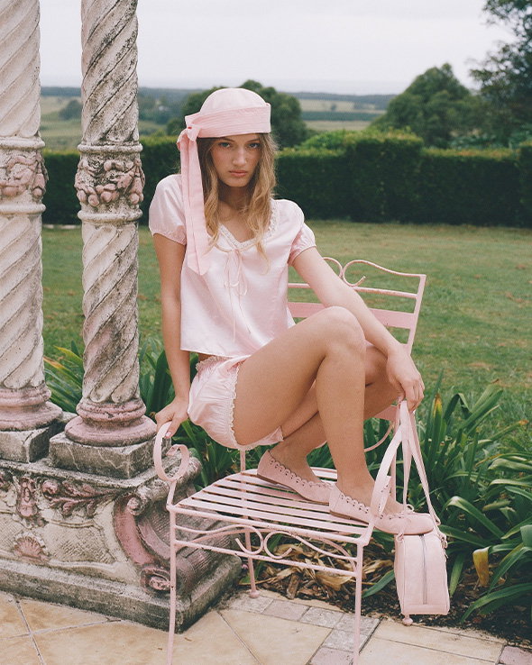 Lace Sola Top - Electra Blush
