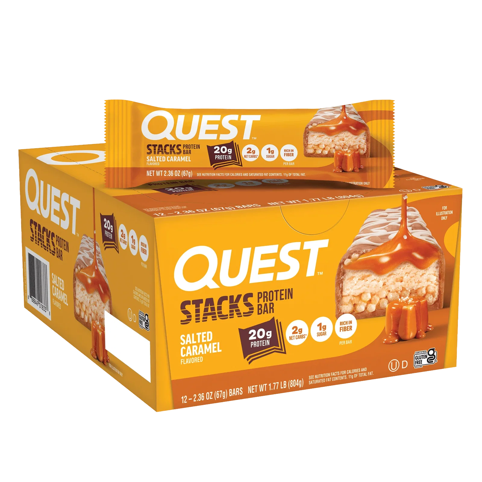 Image of Salted Caramel Stacks Bars
