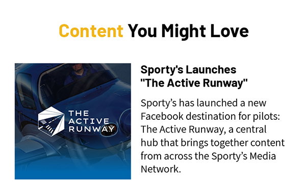 Sporty’s Launches “The Active Runway”