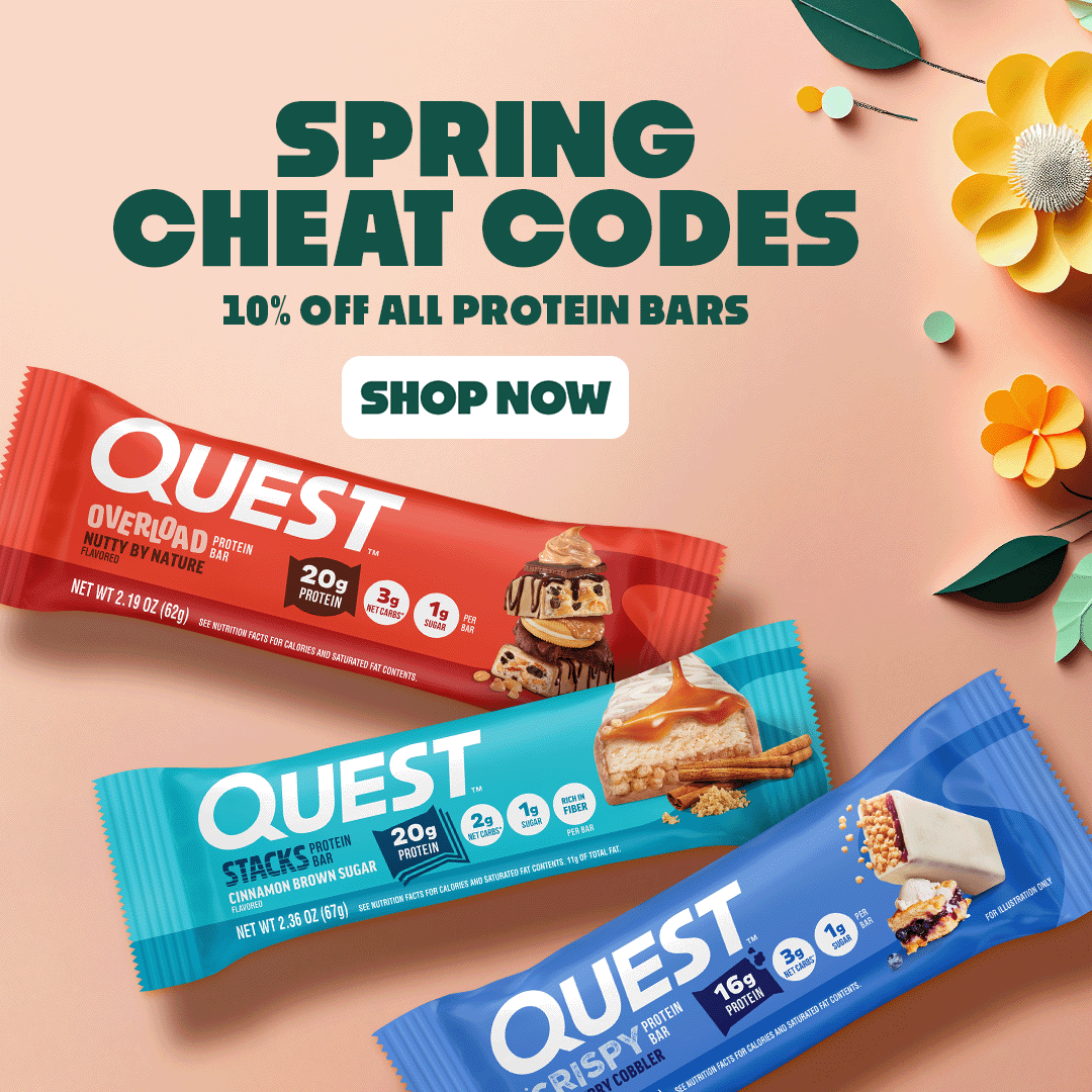 Quest Nutrition - Spring Sale 10% Off all Bars