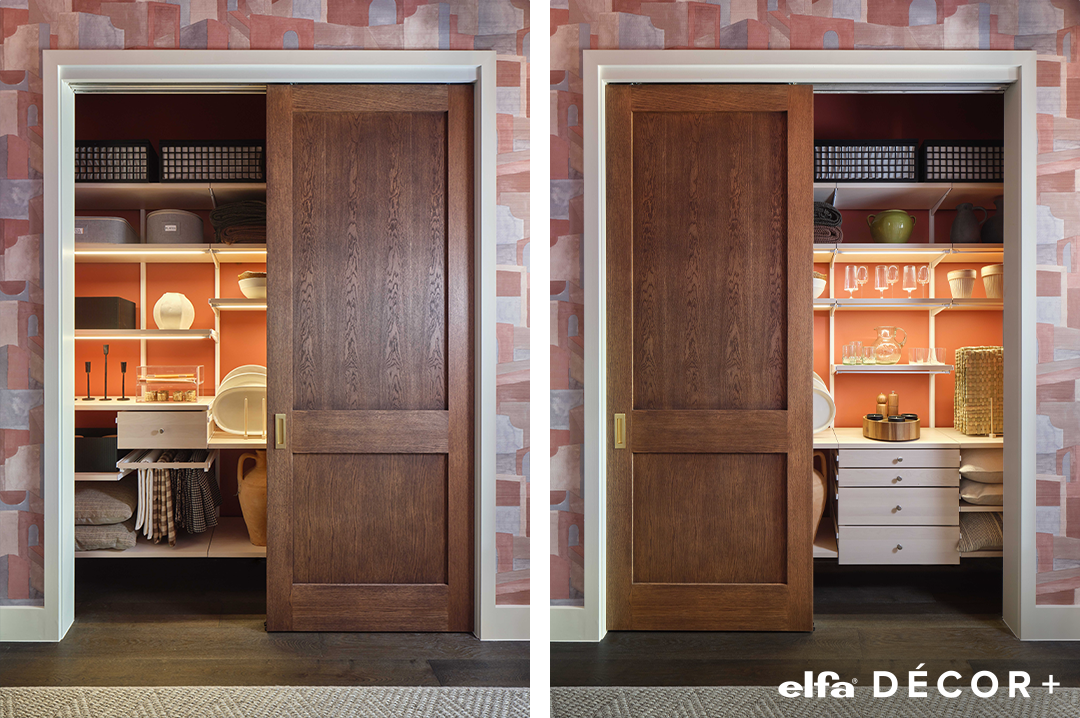 Elfa Decor+ Entertaining Closet