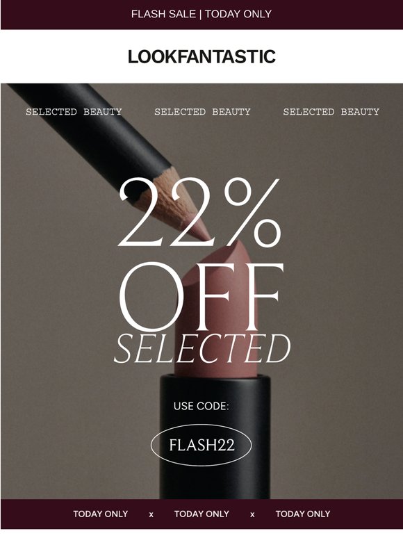 Flash Sale: 22% Off