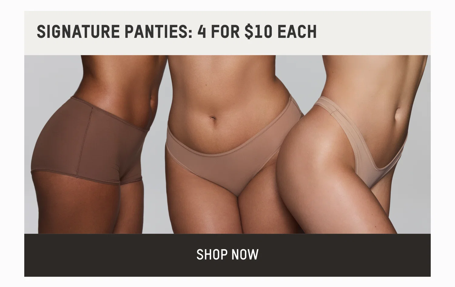 SIGNATURE PANTIES: 4 FOR $10 EACH