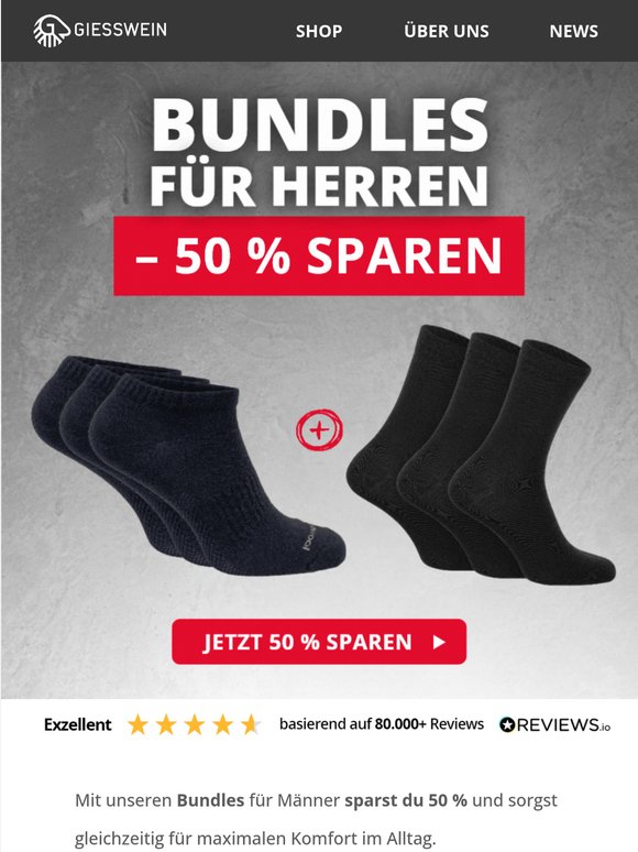 Giesswein: 3+3 Gratis Socken-Aktion | Milled