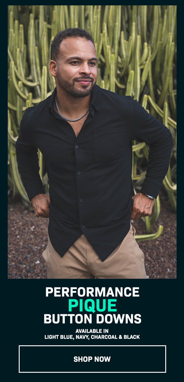 Performance Pique Button Down