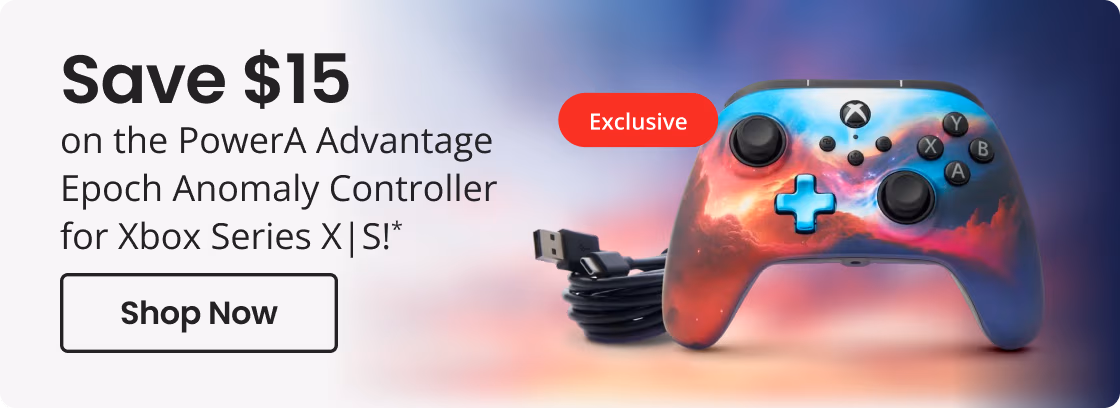 Save $15 on the PowerA Advantage Epoch Anomaly Controller for Xbox Series X|S!* | Shop Now