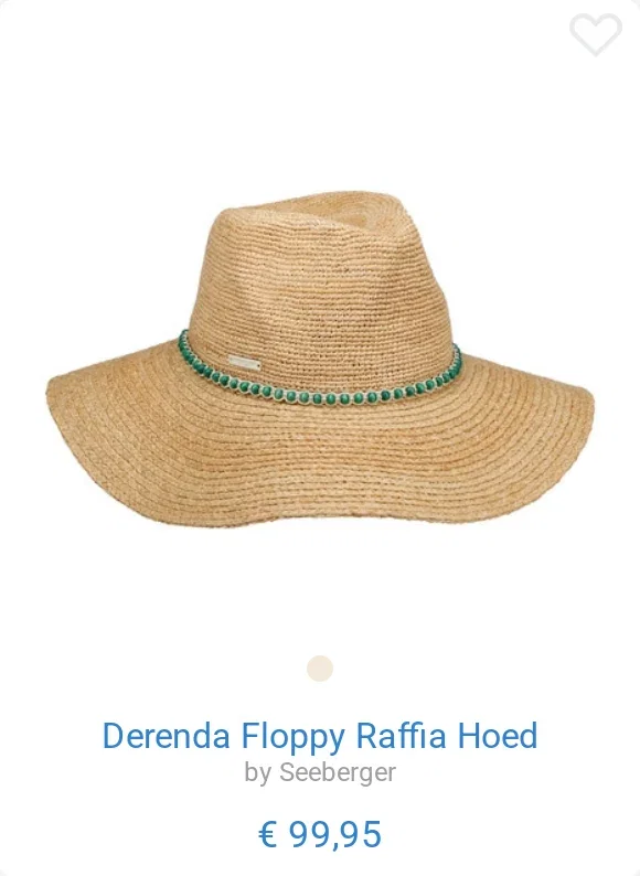 Derenda Floppy Raffia Hoed by Seeberger