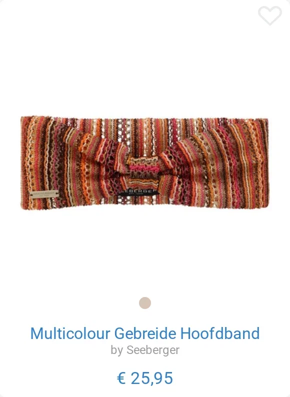 Multicolour Gebreide Hoofdband by Seeberger