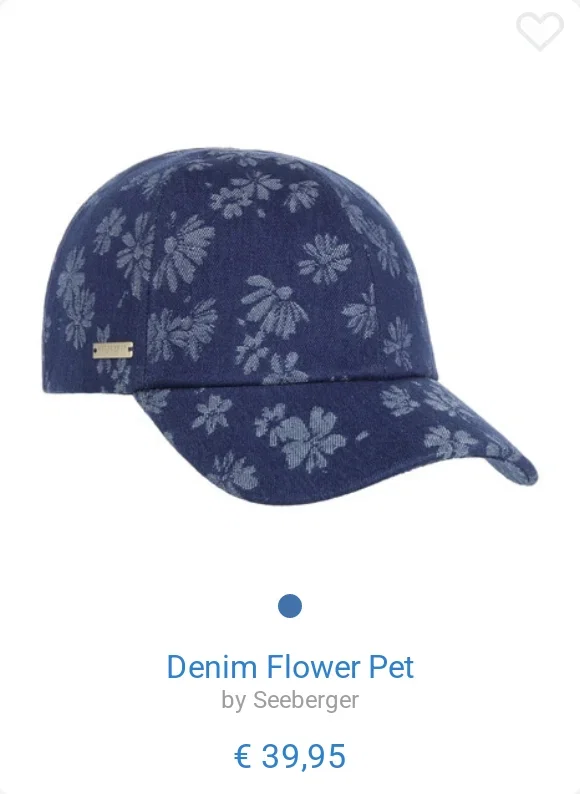 Denim Flower Pet by Seeberger