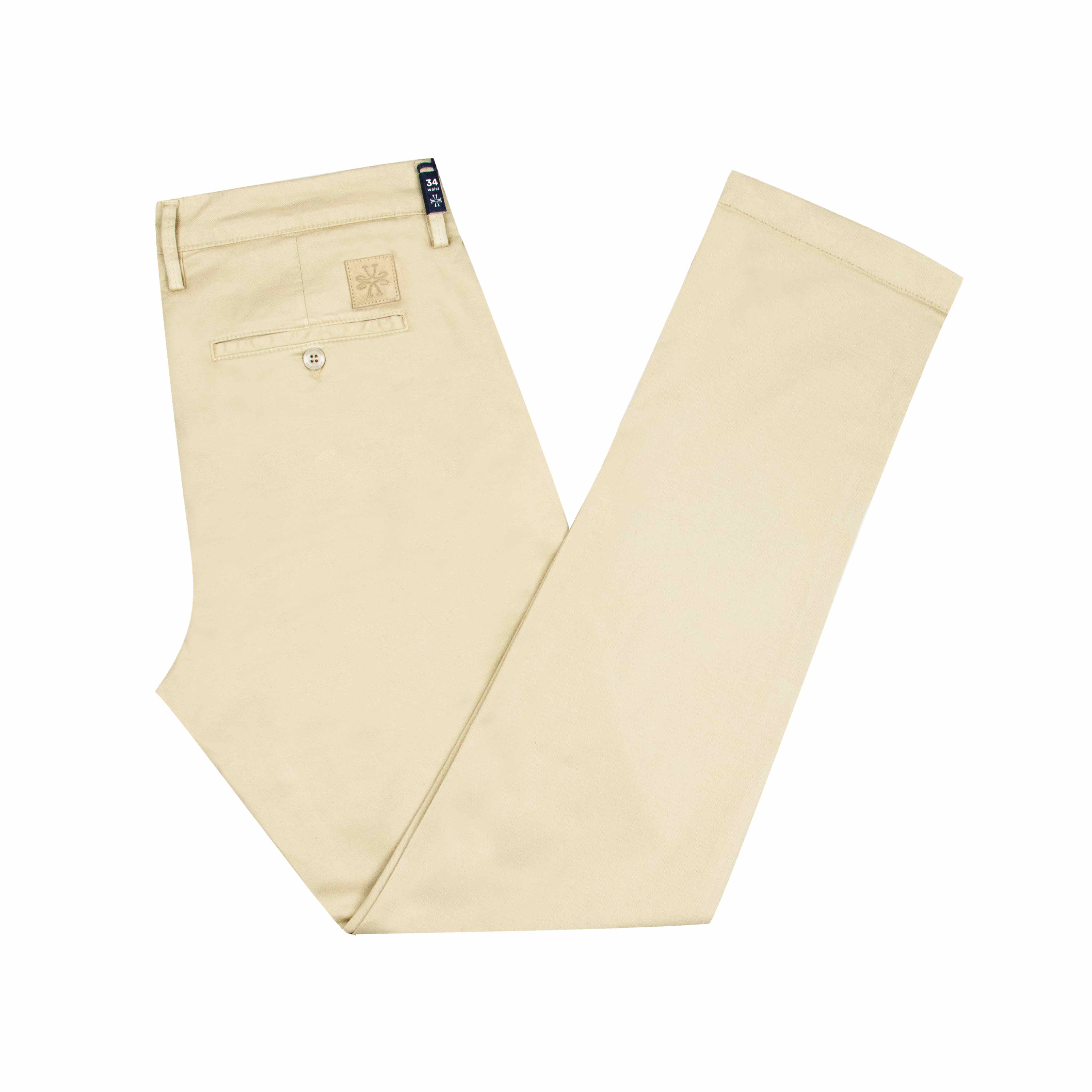 Image of Jacob Cohen - Light Beige 'Bobby' Slim Fit Stretch Twill Chino Trousers