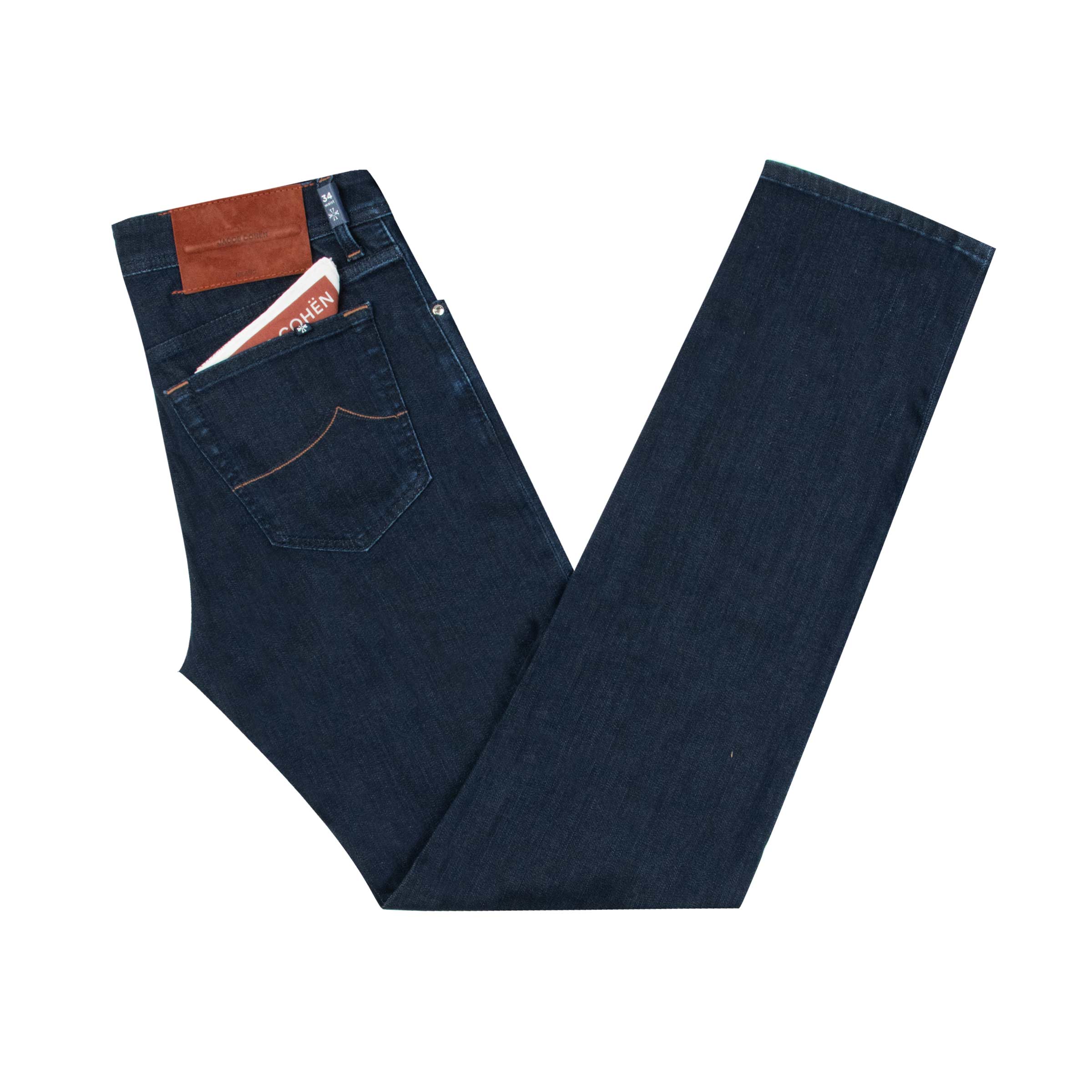 Image of Jacob Cohen - Rinse Blue 'Bard' Slim Fit Super Stretch Jeans