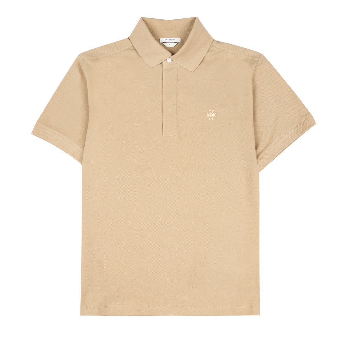 Image of Jacob Cohen - Beige Cotton Polo Shirt