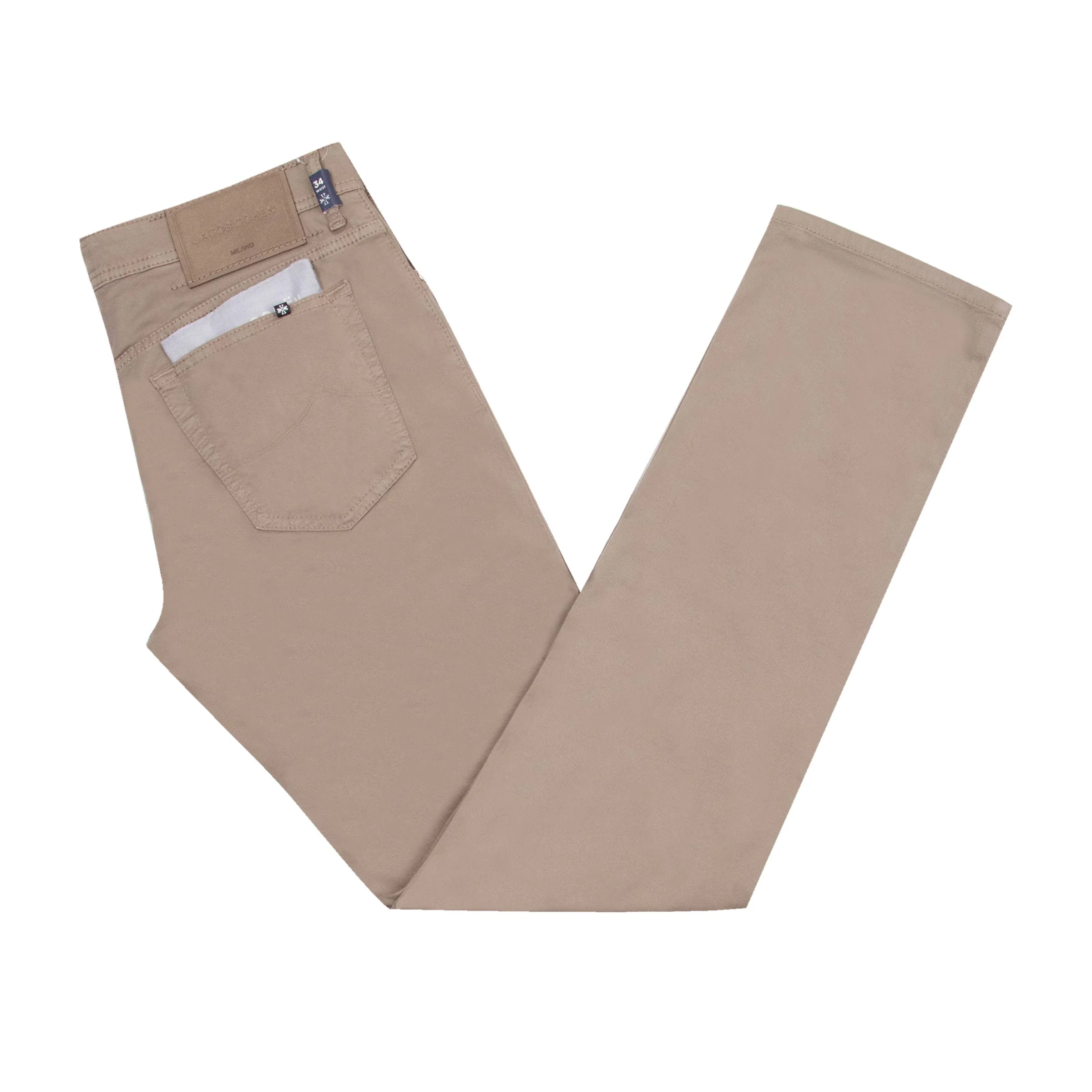 Image of Jacob Cohen - Medium Grey 'Bard' Slim Fit Stretch Twill Jeans