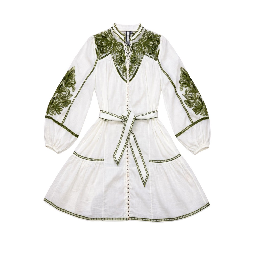 Image of Verena Dress - Papyrus Green