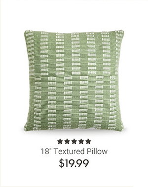 18" Textured Pillow