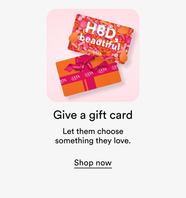 Give a gift card | Let them choose something they love | Shop now