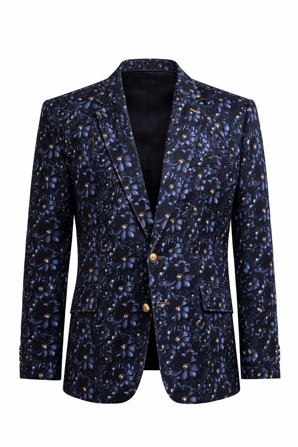 Image of CLJ2547 DAISY PRINTED BLAZER