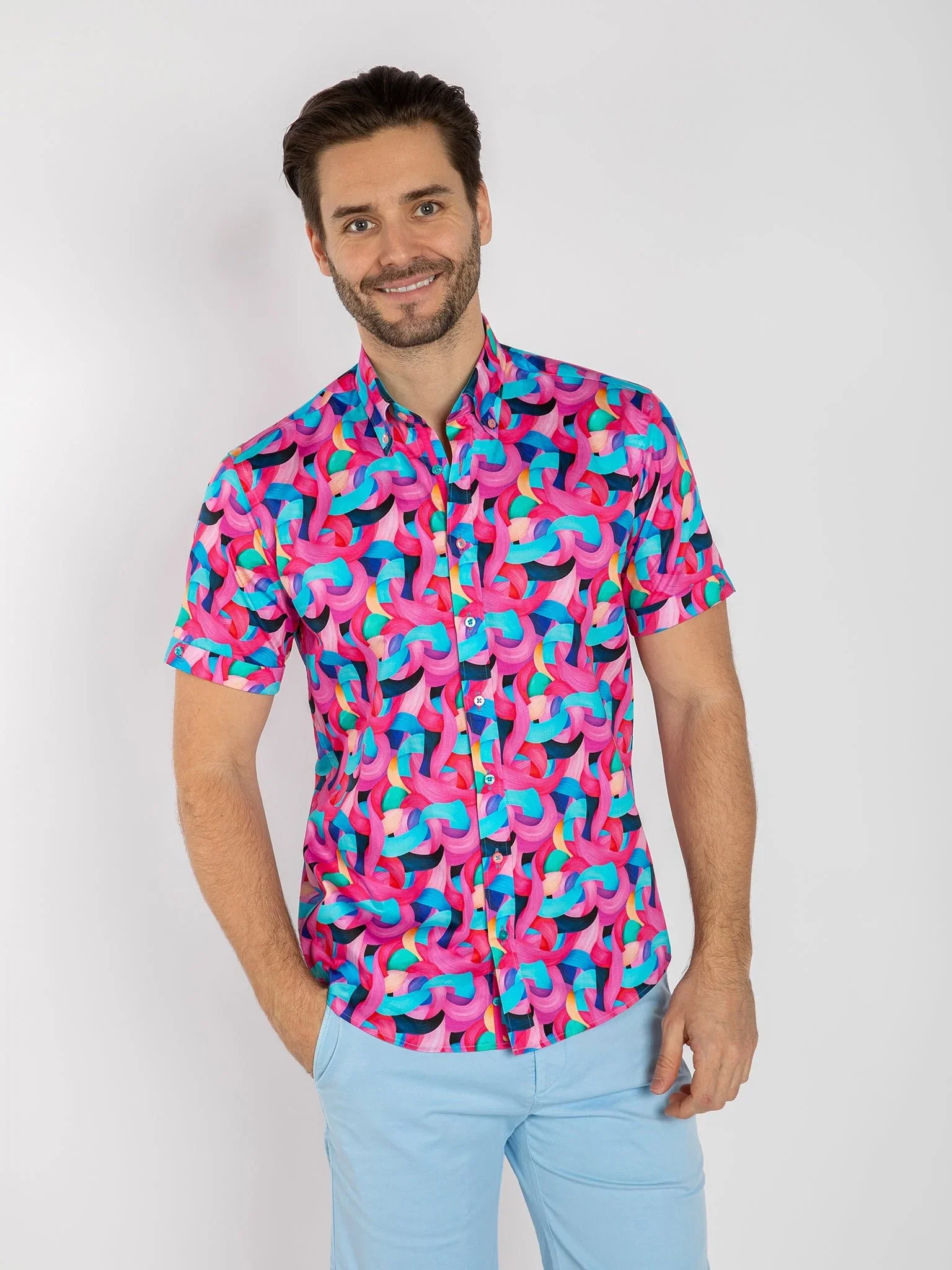Image of INFINITE SWIRLS SHORT SLEEVE SHIRT