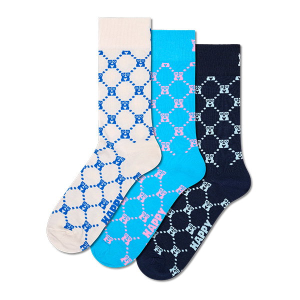 3-Pack H Monogram Socks