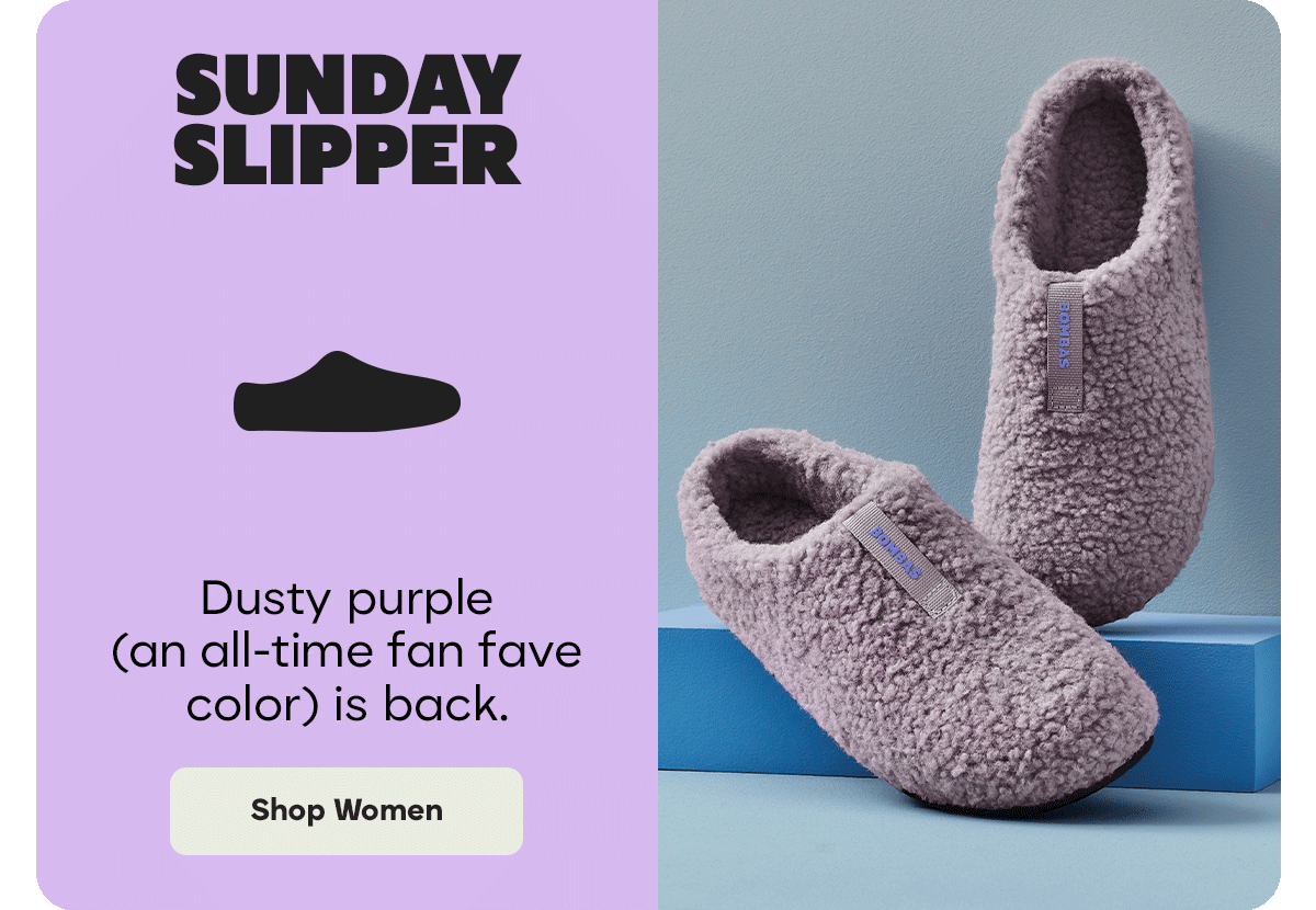 SUNDAY SLIPPER | Dusty purple (an all-time fan fave color) is back. | Shop Women