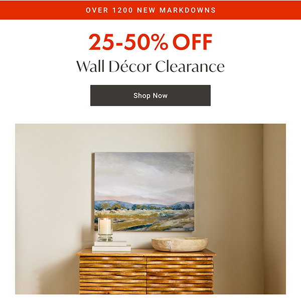 (Over 1200 New Markdowns) 25 - 50% OFF Wall Decor Clearance - Shop Now
