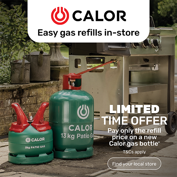 Pay only the refill price on a new Calor Gas bottle