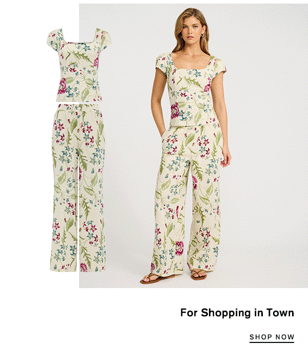 For Shopping in Town