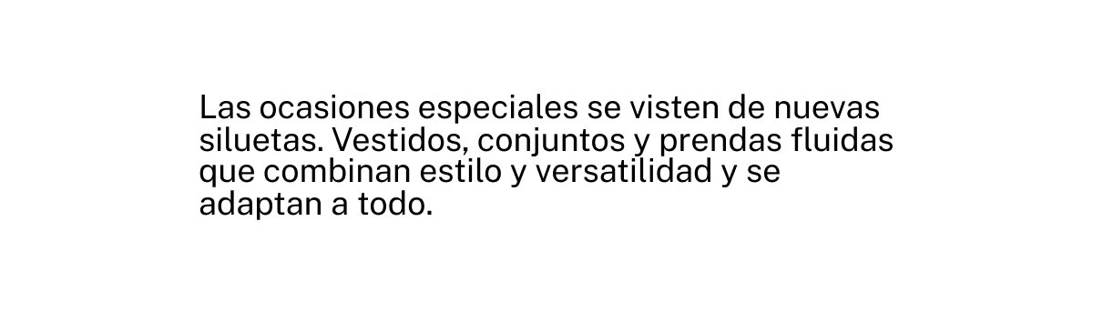 OCASIONES ESPECIALES