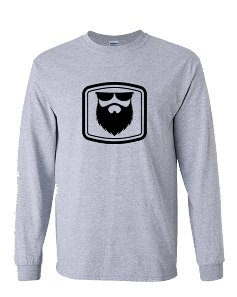 Image of THE OG BEARD 2.0 Grey Long Sleeve Shirt