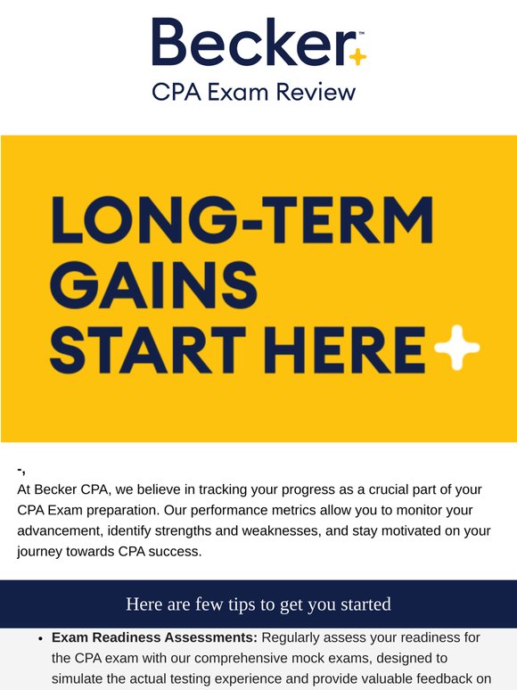 Becker: Track Your Progress and Stay Motivated with Becker CPA's ...