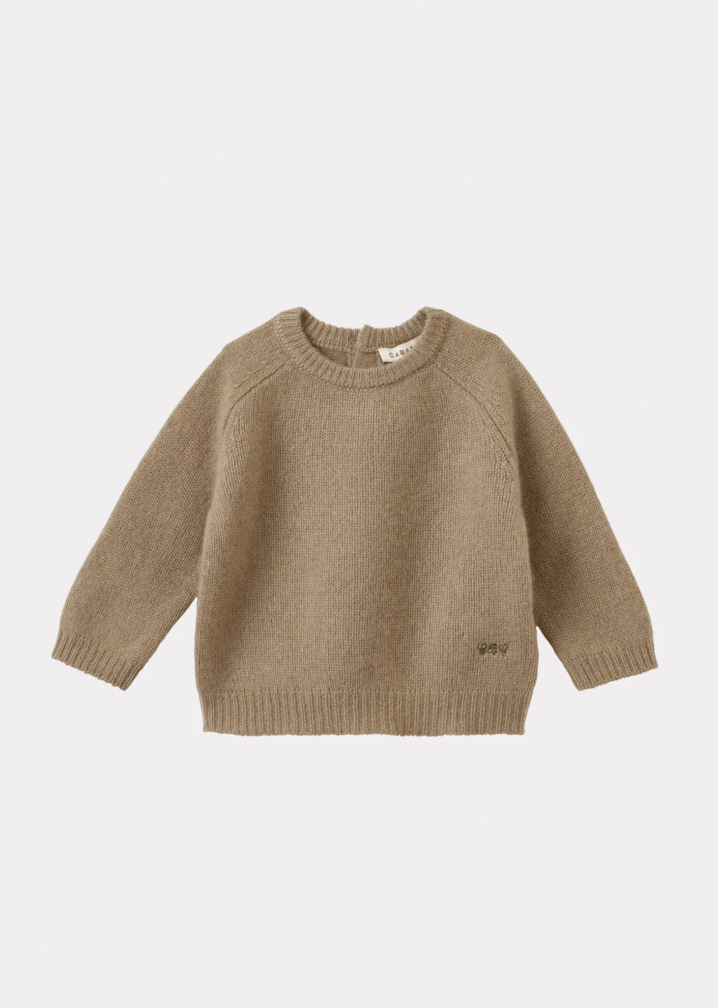 Image of POA BABY CASHMERE JUMPER - KHAKI