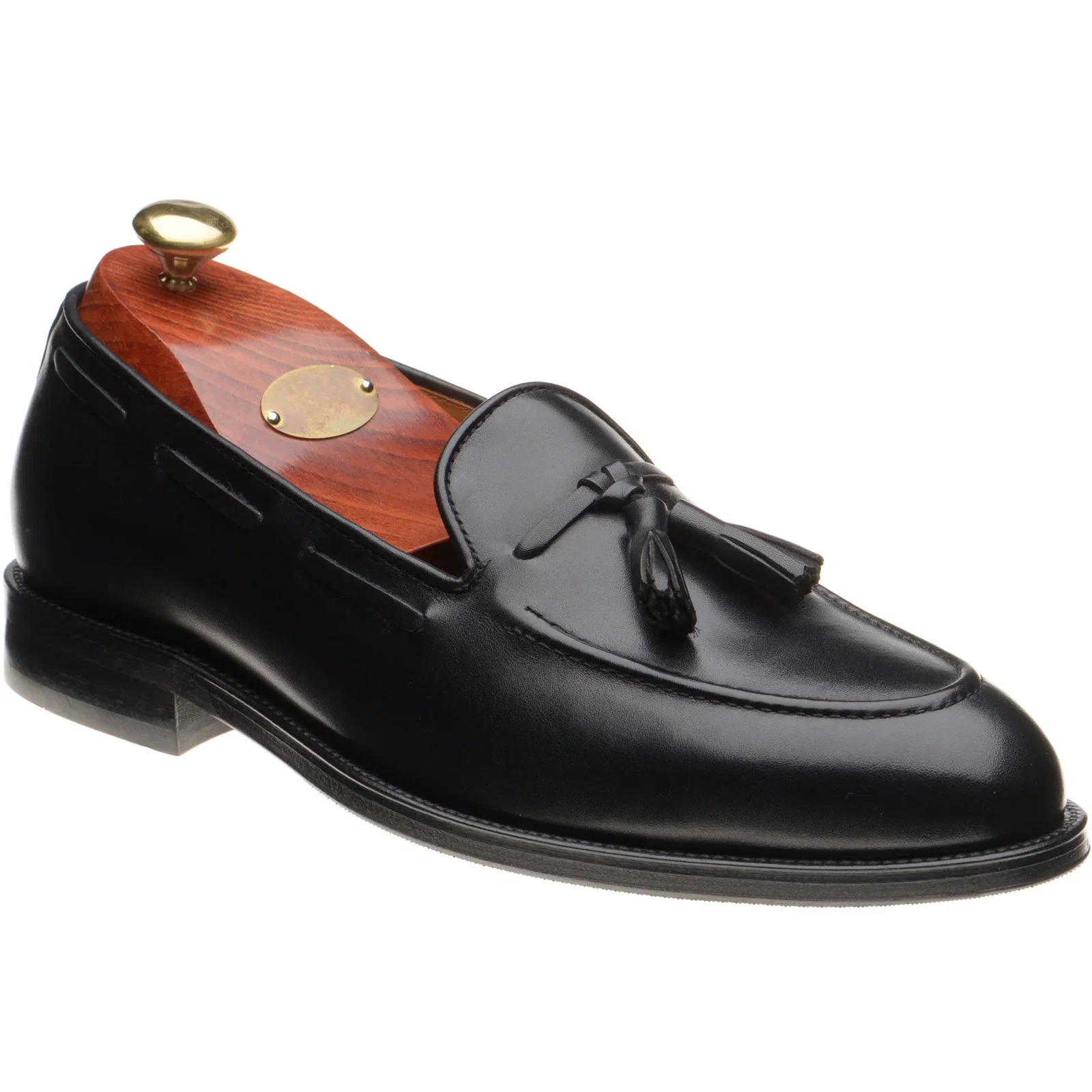 Image of Wildsmith Model 82 rubber-soled loafers in black calf